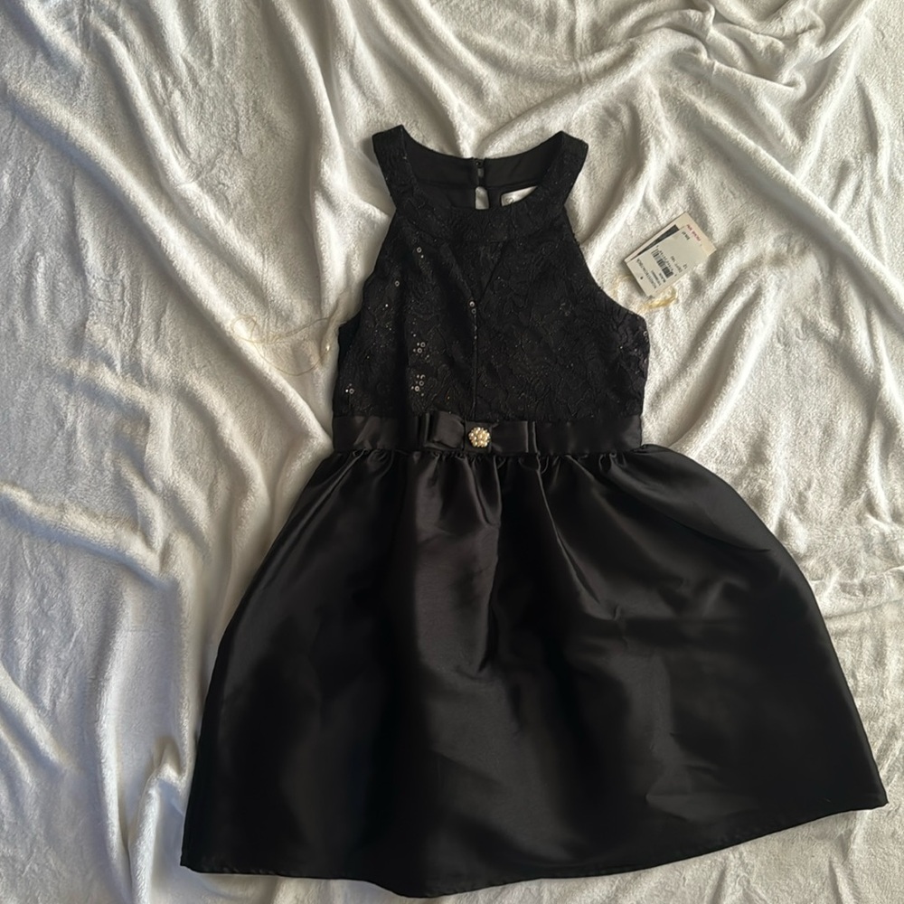 Black nickie Lew girls dress size 12